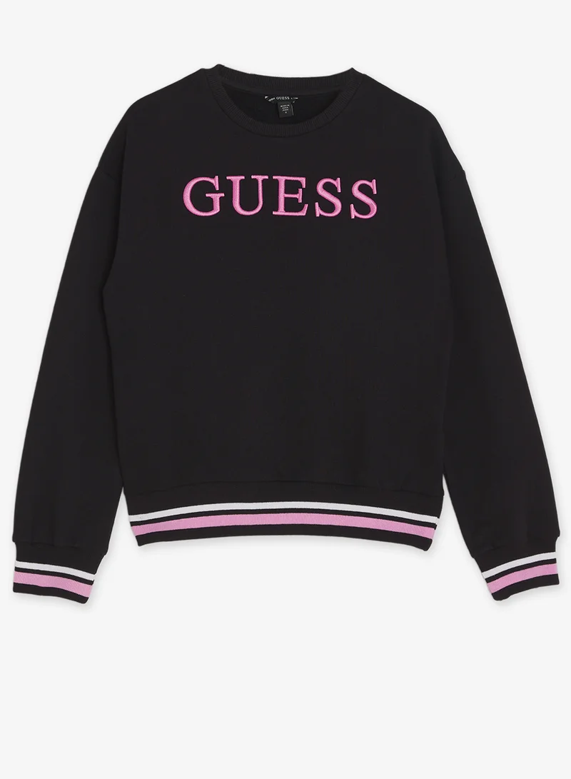 GUESS Youth Graphic Oversize Crew Neck Sweatshirt